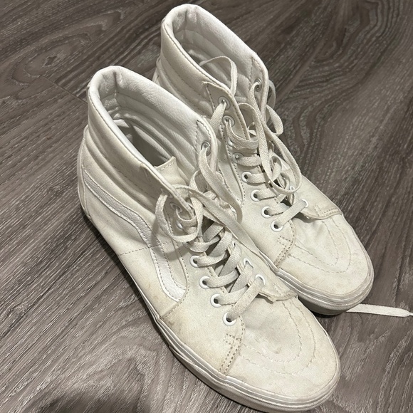 White vans hi top - Picture 1 of 3